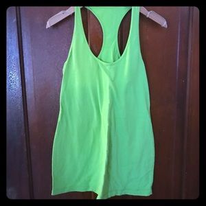 Lululemon lime green racerback top